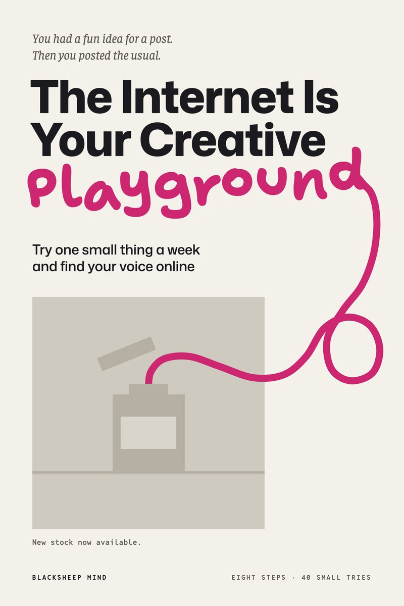 The cover of The Internet Is Your Creative Playground.