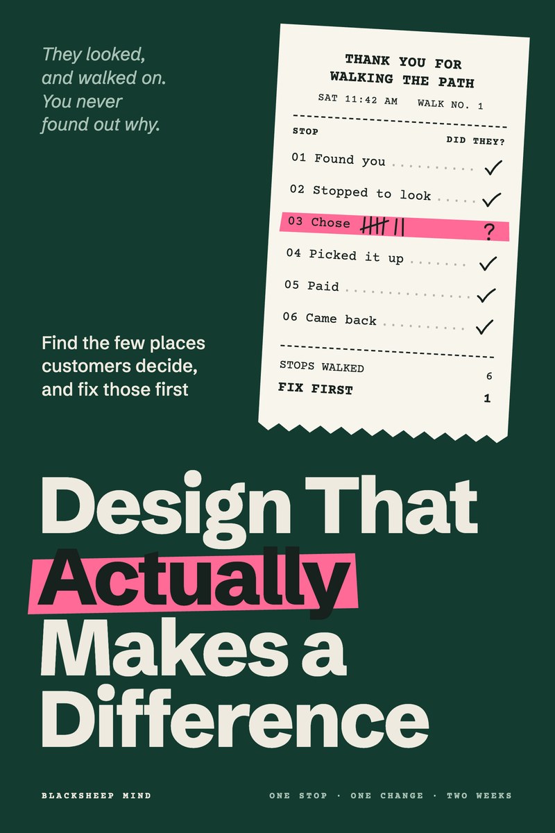 The cover of Design That Actually Makes a Difference.