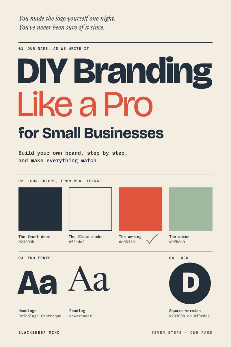 The cover of DIY Branding Like a Pro for Small Businesses.