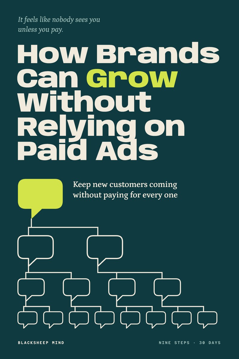 The cover of How Brands Can Grow Without Relying on Paid Ads.