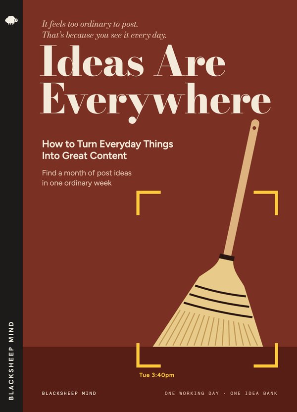 Ideas Are Everywhere: How to Turn Everyday Things Into Great Content cover
